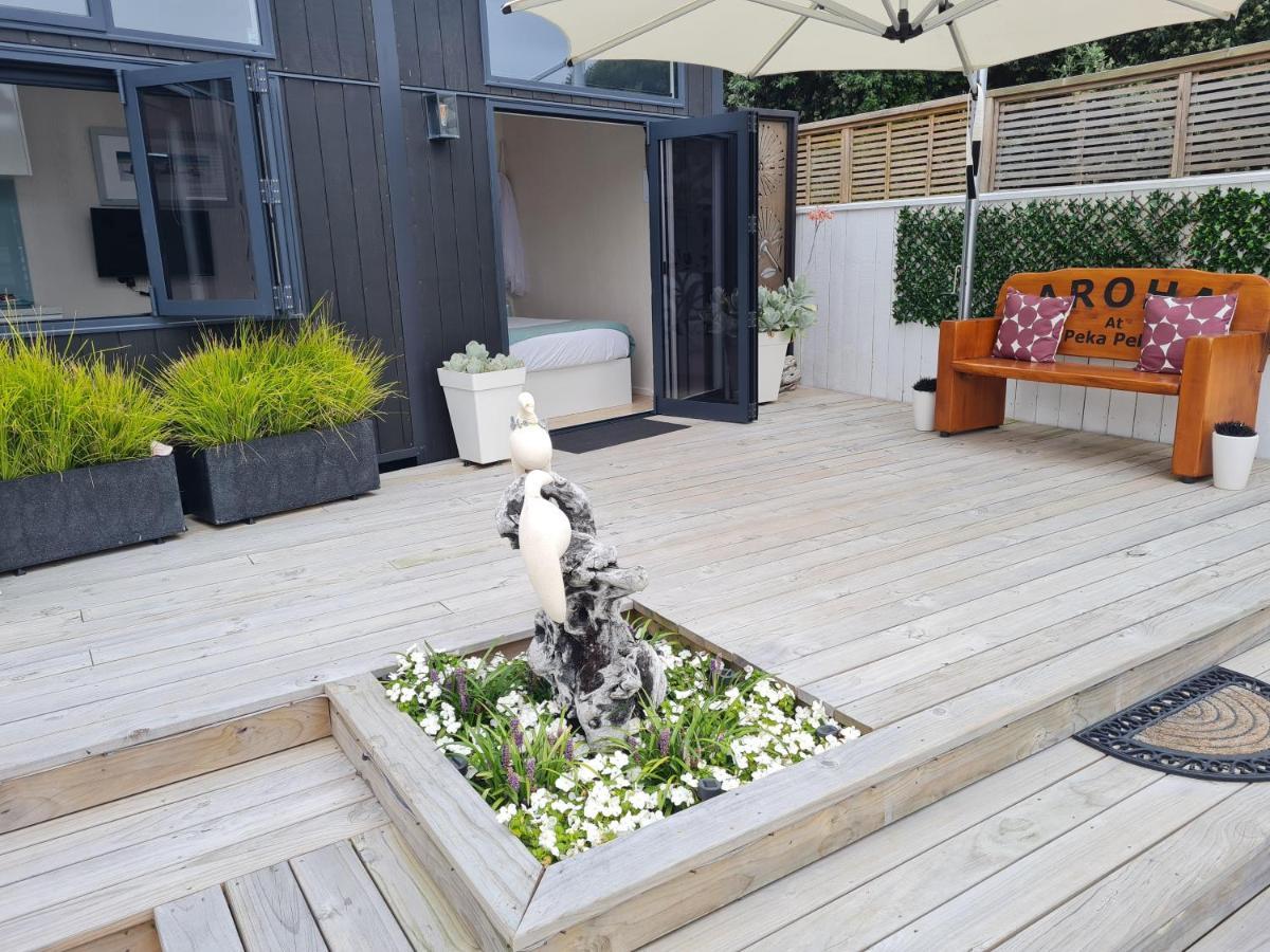 Aroha Tiny House Peka Peka Lägenhet Waikanae Exteriör bild